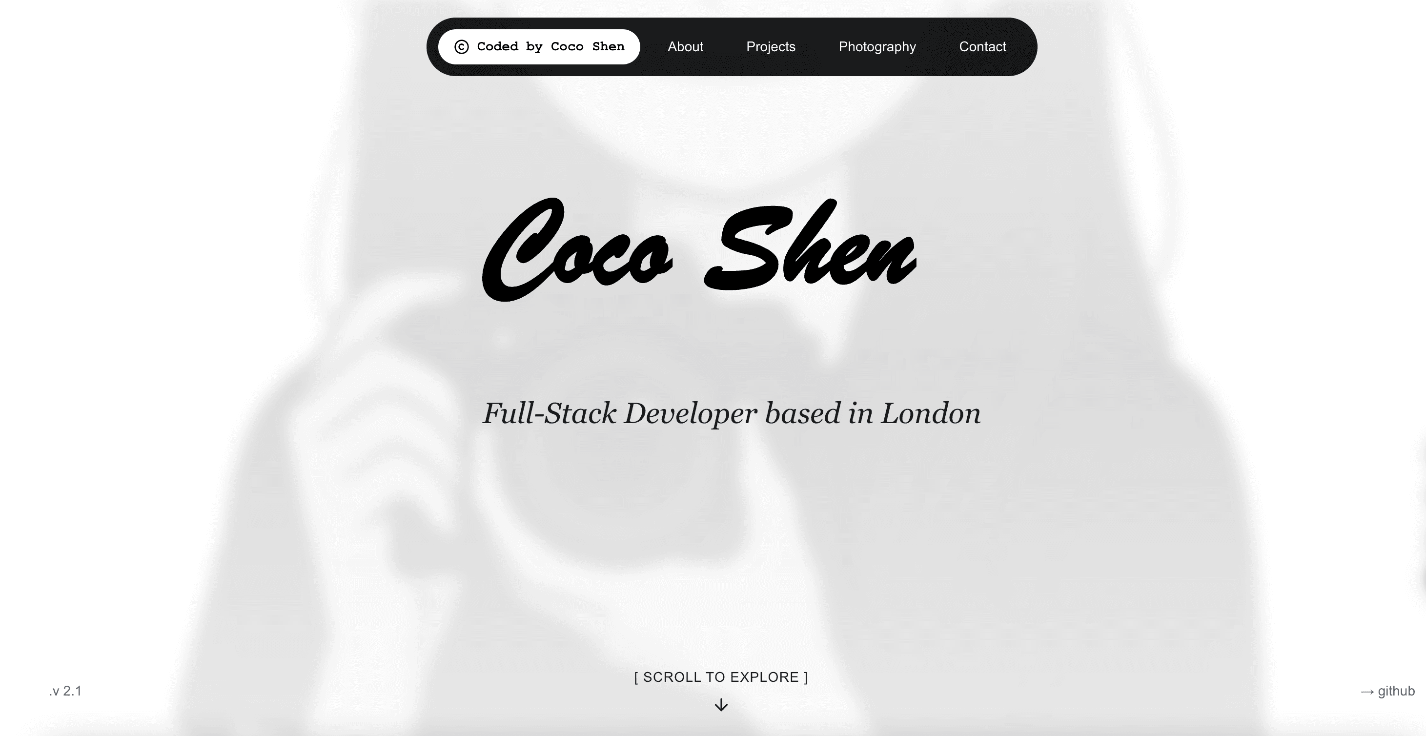 Portfolio Website Hero